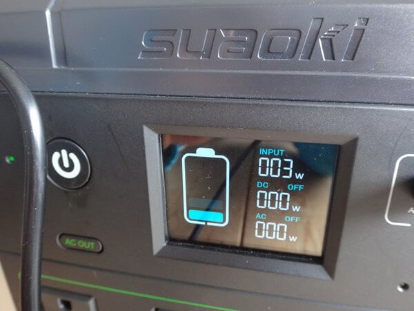 suaoki PS5B からシガープラグでG500を充電