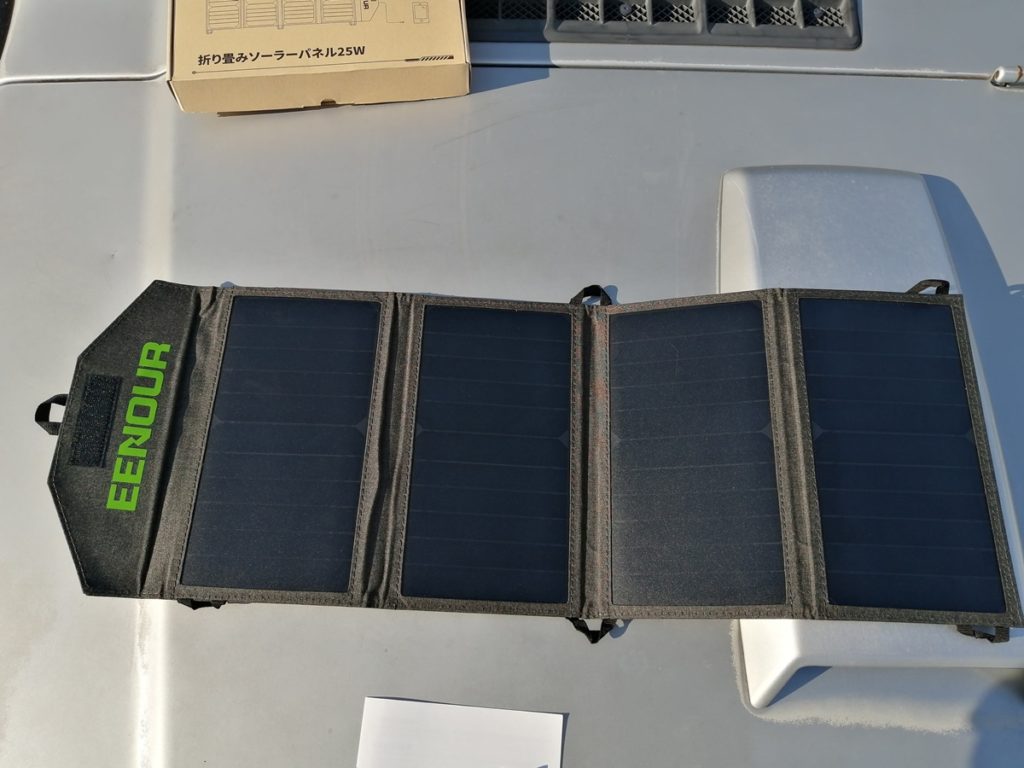 EENOUR ソーラーパネル 25W ソーラーチャージャー折りたたみ式